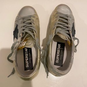 Golden Goose superstar 50/50 gold & silver sneakers